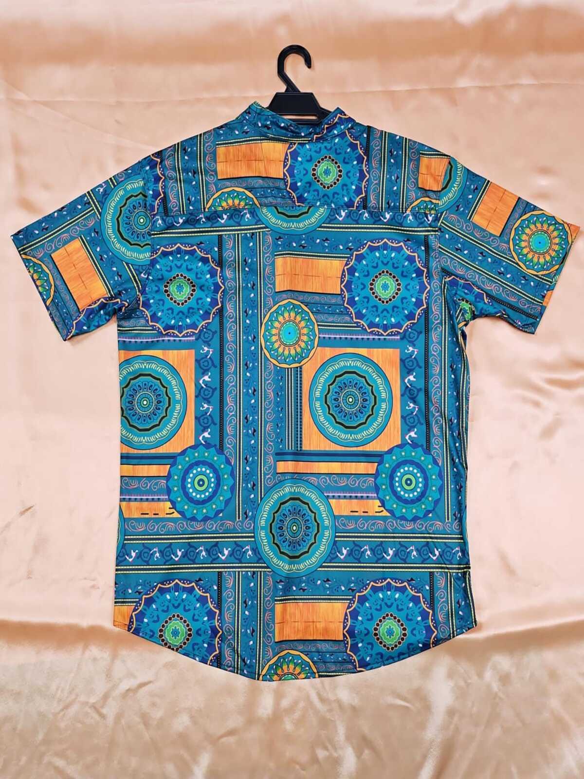 Men's Shirt - Azure Mandala Shirt (Blue)