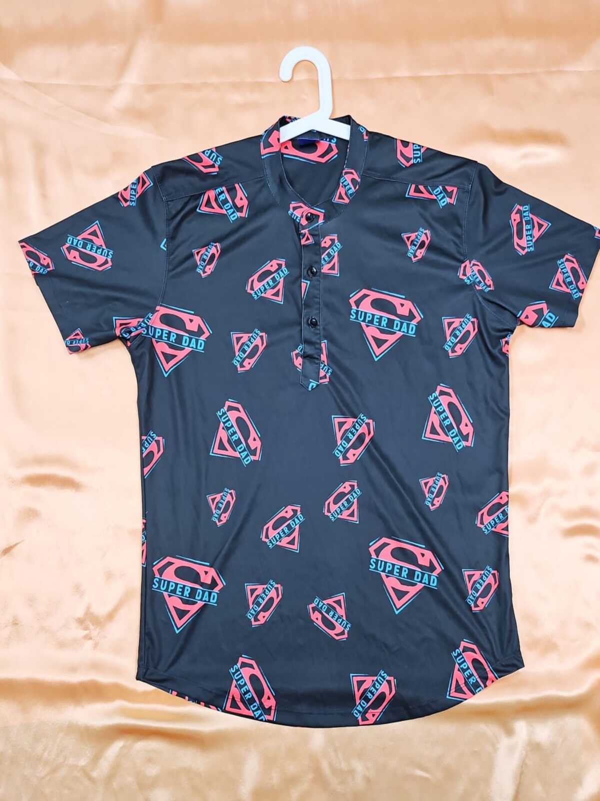 Men's Shirt - Superman Design (Black)