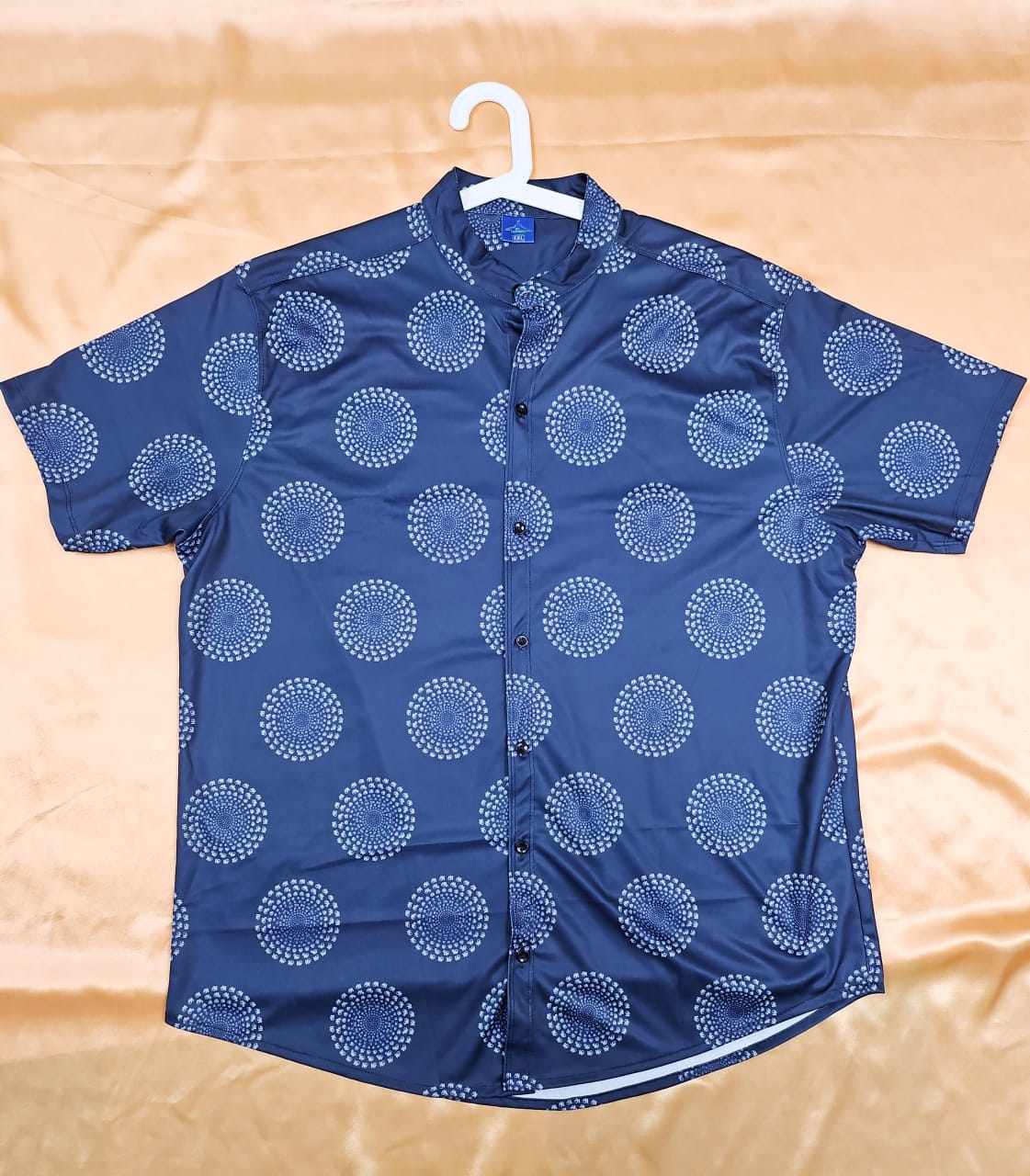 Men's Shirt - Printed Tamil Letters (Navy Blue, Black, Dark Brown)