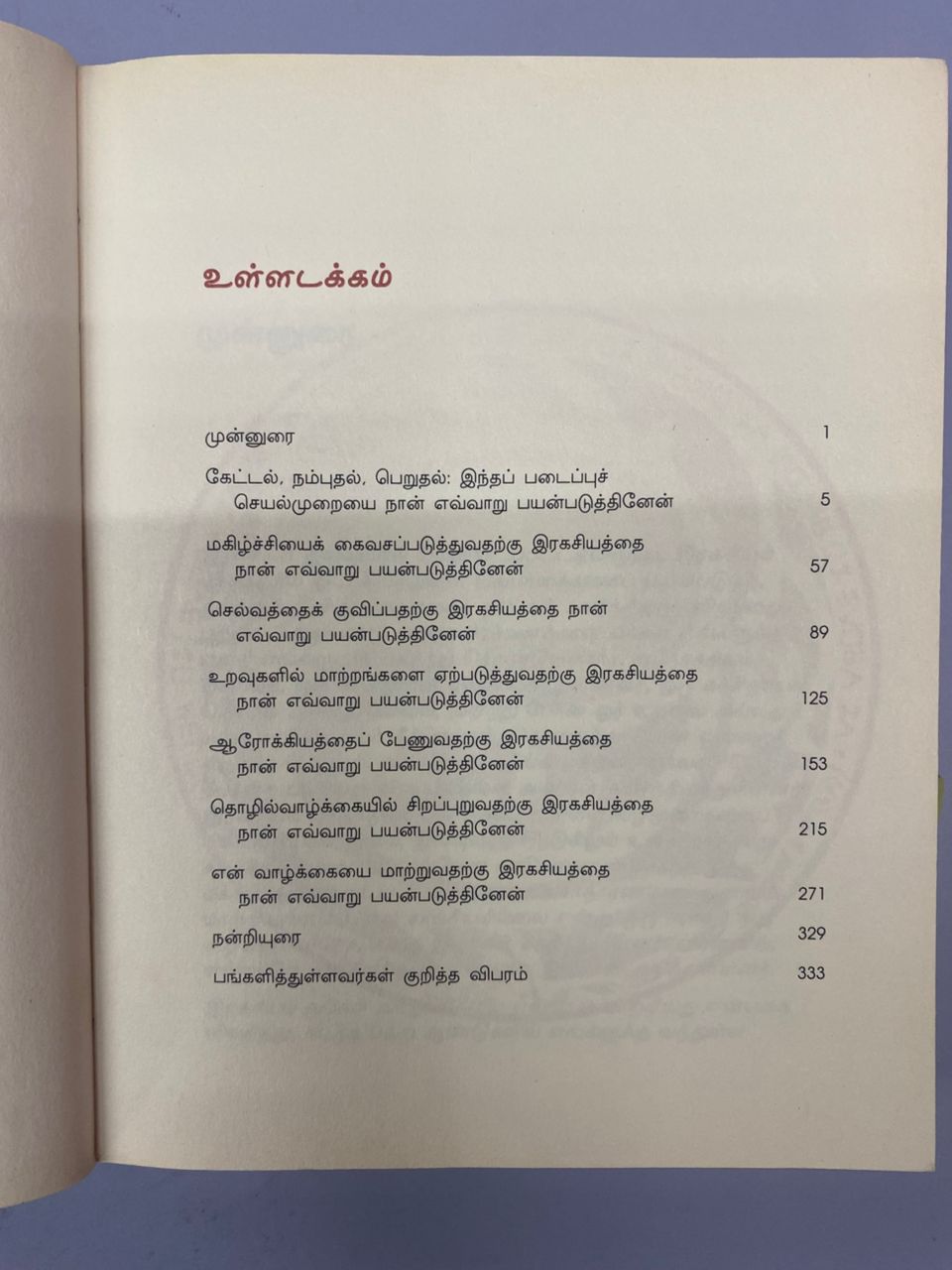 How Secret Change My Life (Tamil)