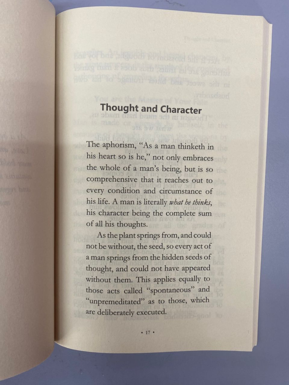 As A Man Thinketh